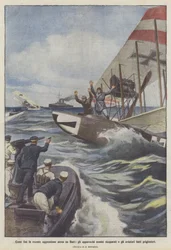 Hoe de recente luchtaanval op Bari eindigde, de vijandelijke vliegtuigen werden teruggevonden en de piloten gevangen genomen